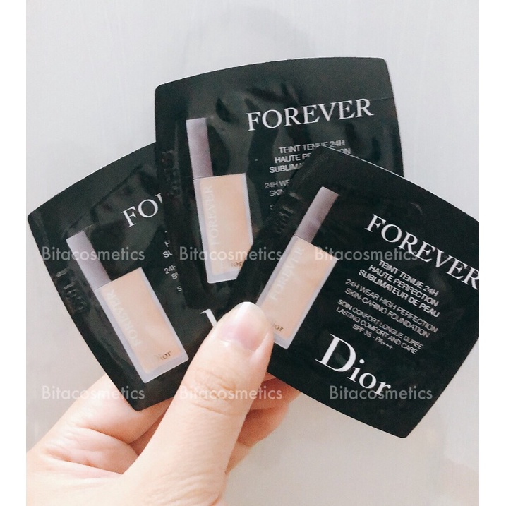 Sample 0,7ml kem nền Dior Forever Skin Glow, Teint Tenue