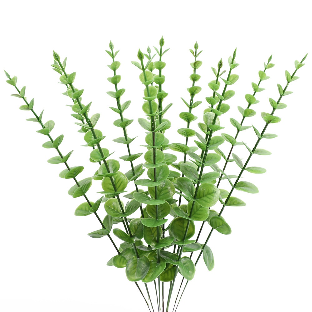 1 Nhánh Lá Khuynh Diệp Nhân Tạo Phong Cách Bắc Âu Trang Trí Nhà Cửa/Sự Kiện
