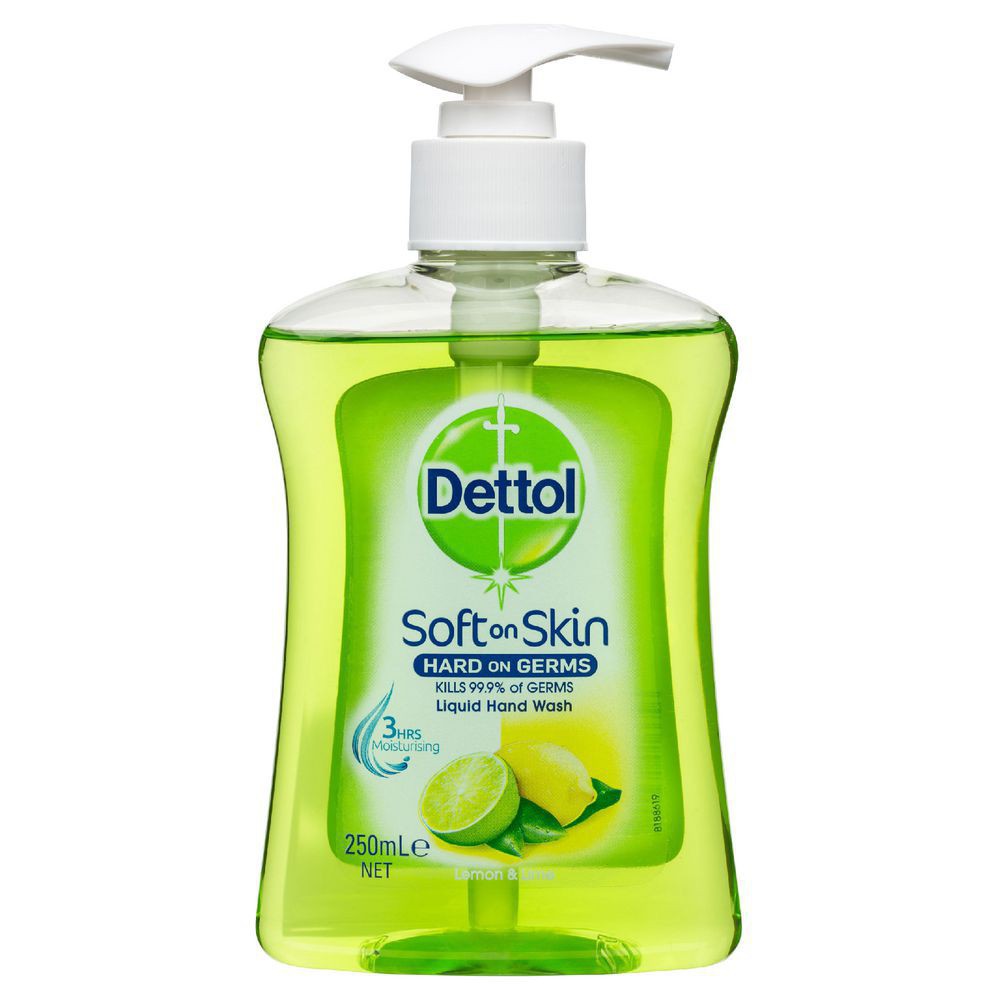 Combo 2 Chai Nước Rửa Tay Diệt Khuẩn Dettol Liquid Hand Wash - Lemon &amp; Lime 250 ml Úc