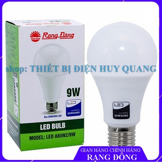 Bóng đèn led búp tròn 9w rạng đông, chip led samsung, bảo hành 24 tháng