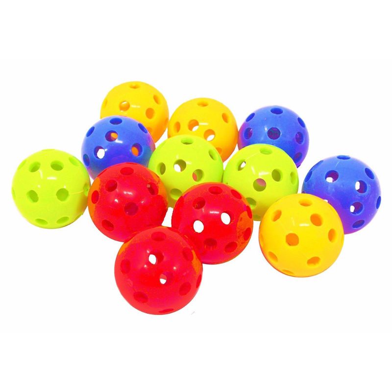 Set 12 quả bóng đồ chơi nhiều màu sắc dành cho chim vẹt