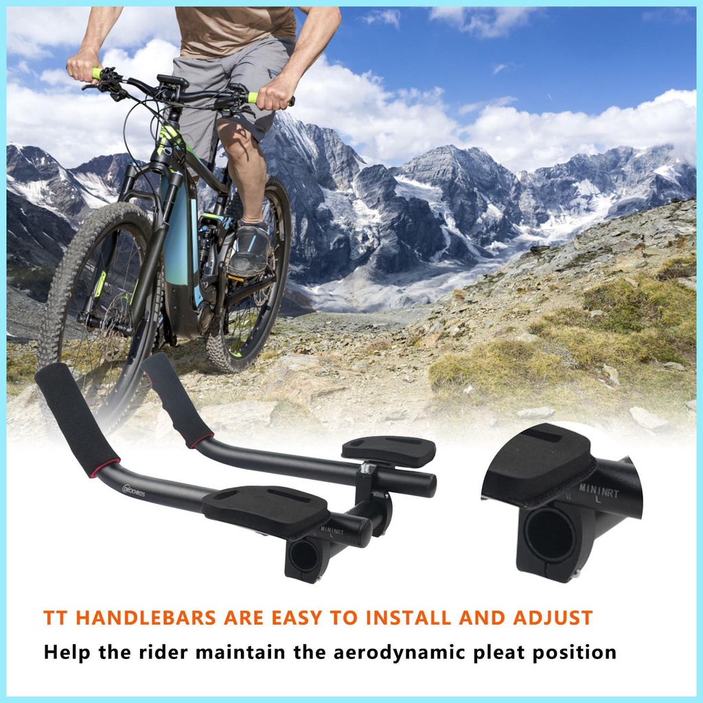 Thanh Dài Nghỉ Tay Bằng Hợp Kim Nhôm Cho Xe Đạp Leo Núi