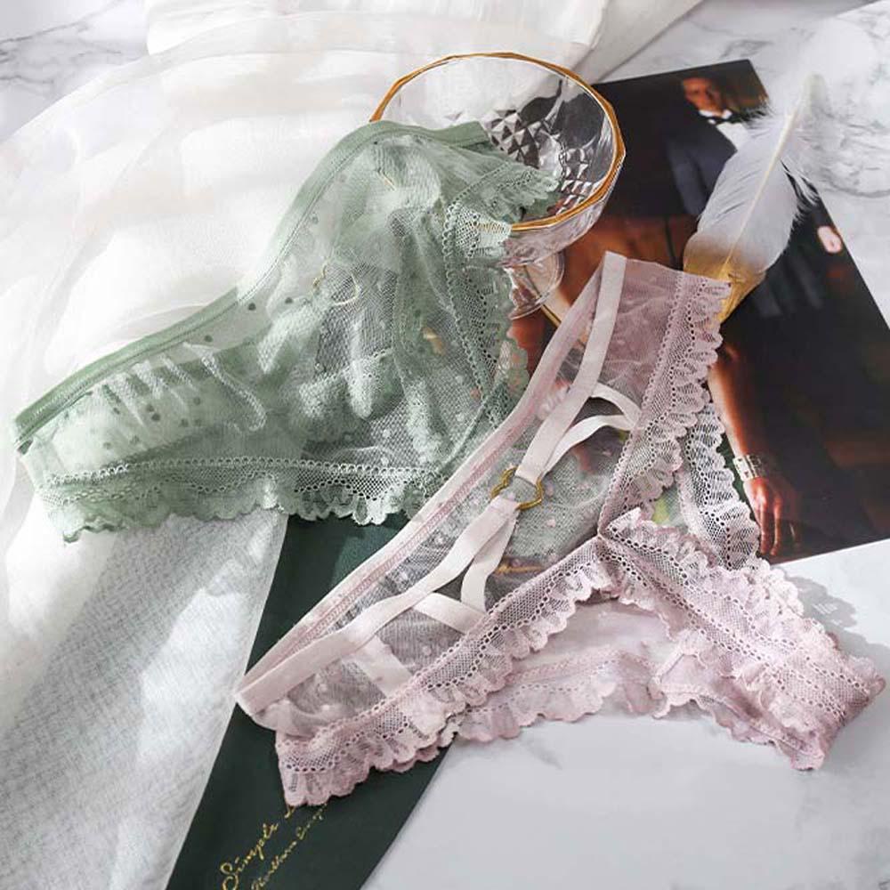 Quần Lót Ren Lưới Lưng Thấp Quyến Rũ Cho Nữ