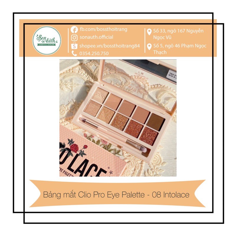 Bảng mắt Clio Pro Eye Palette - 08 Into Lace