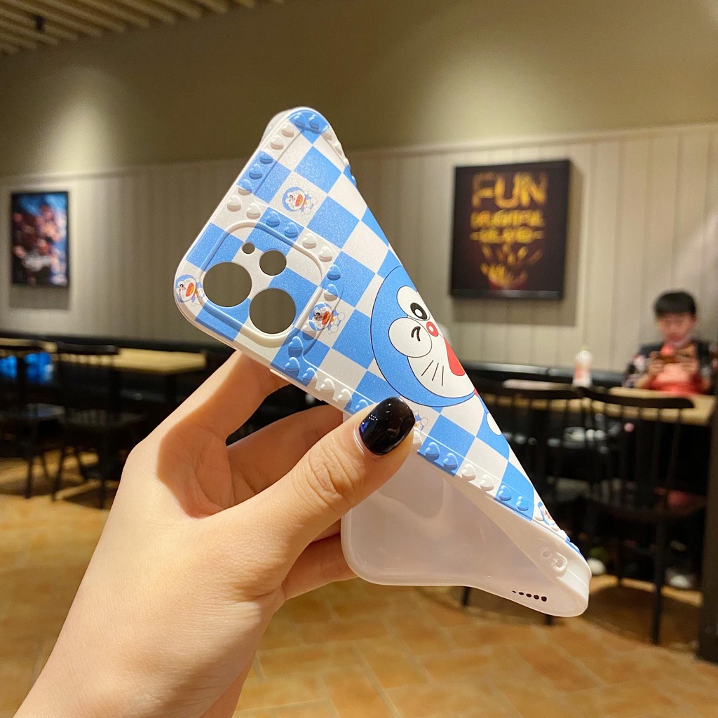 Ốp Điện Thoại Tpu Silicon Mềm Hình Mèo Doraemon/Mèo Kitty Cho iPhone 13 12 mini 11 Pro XS Max X XR 8 7 Plus
