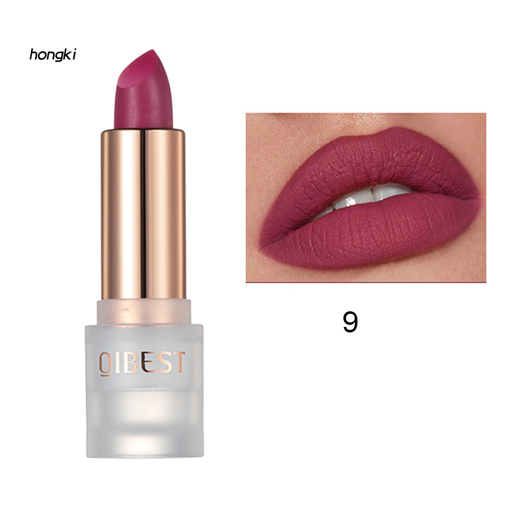 [Hàng mới về] Son môi trang điểm QIBEST dưỡng ẩm không phai màu lâu trôi
