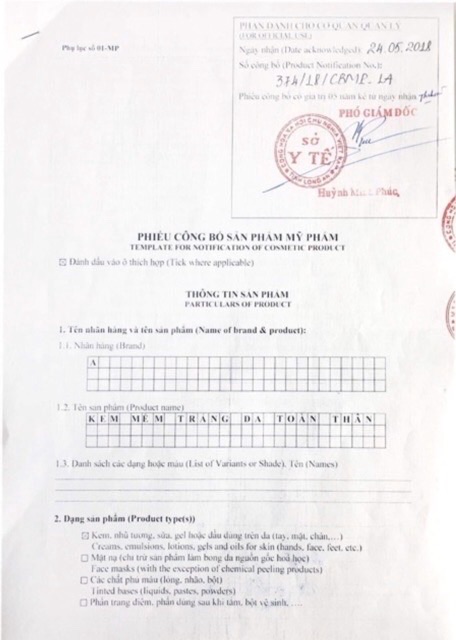 Cam kết hàng chính hãng - kem phân tử nước Body A | BigBuy360 - bigbuy360.vn