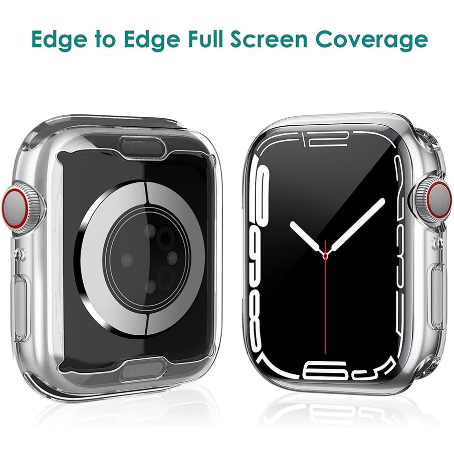 Ốp TPU Bảo Vệ Mặt Đồng Hồ Apple Watch 7 45mm 41mm iWatch 7 6 5 4 SE 44mm 40mm 42mm 38mm