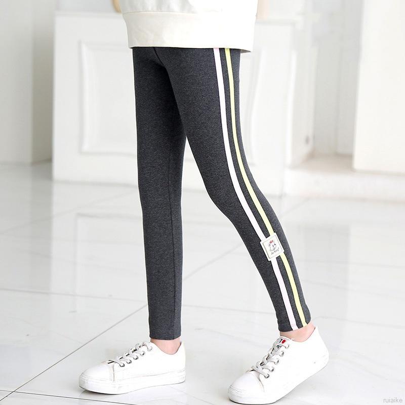 Quần Legging Giữ Ấm Hoạ Tiết Kẻ Sọc Cho Bé Gái Từ 2-11 Tuổi