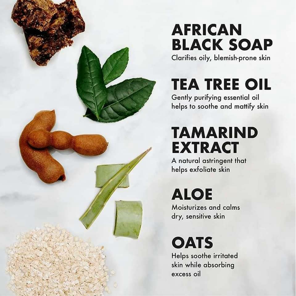 Xà bông đen African black soap shea butter làm giảm mụn, sáng da