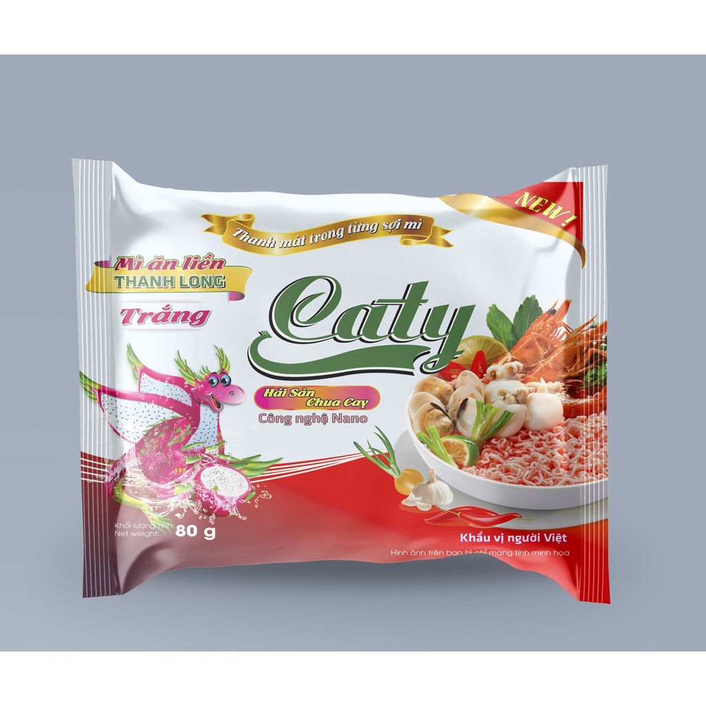 Mì Gói Thanh Long Đỏ Caty Hải Sản Chua Cay