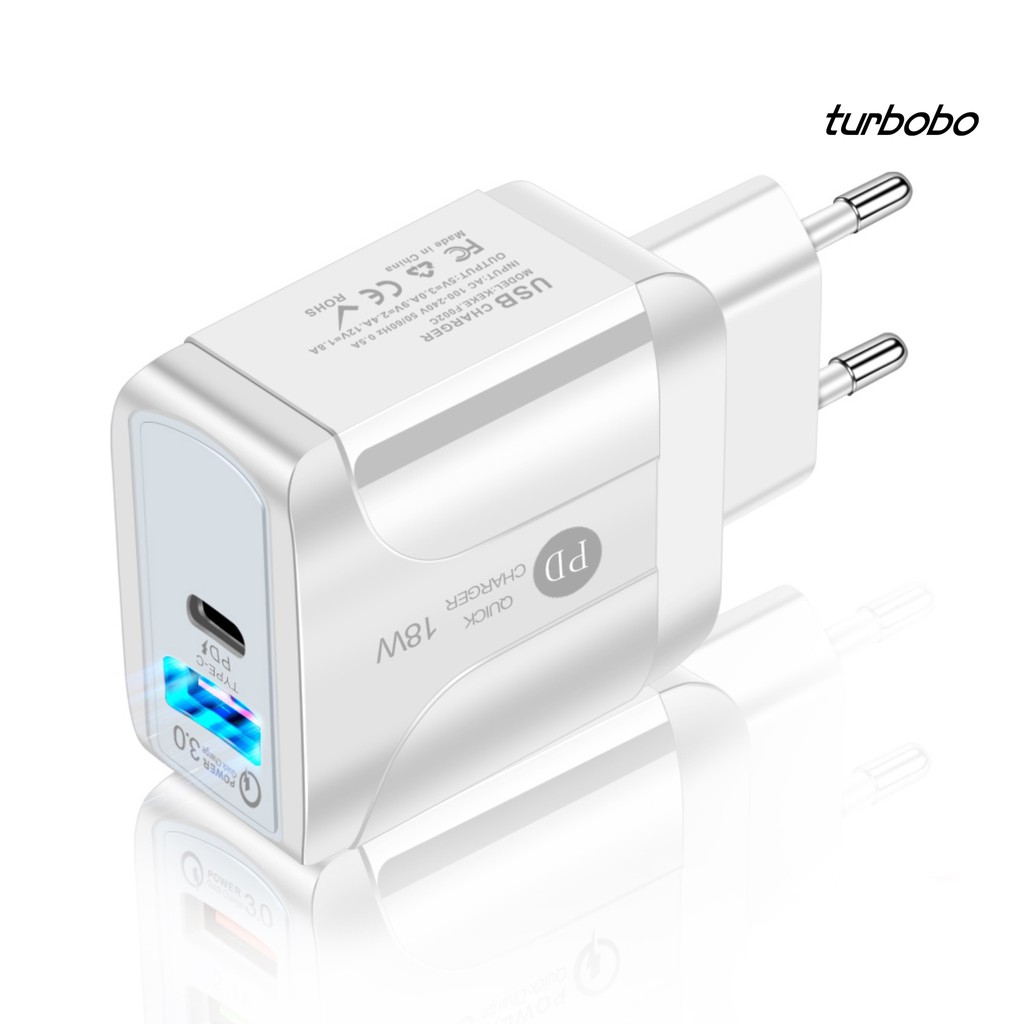 Cốc Sạc Nhanh Pd 18w Qc 3.0 Du Lịch Cho Điện Thoại