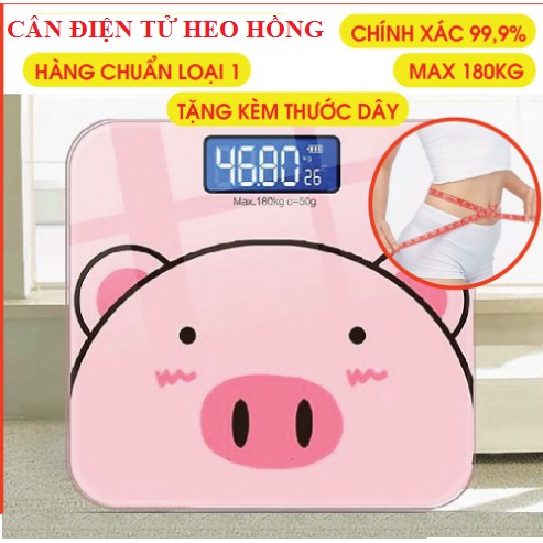 [Siêu Rẻ] Cân Điện Tử* Cân Sức Khoẻ Chạy Pin AAA Thông Minh, Độ Chính Xác Cao* Cân Icale* Cân Heo Hồng* Cân Ensure Gold