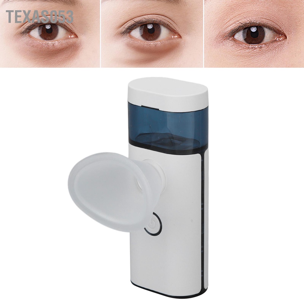 Texas053 Máy phun sương mắt Trắng cầm tay có thể sạc lại Massage dưỡng ẩm xịt Eye Facial Mister