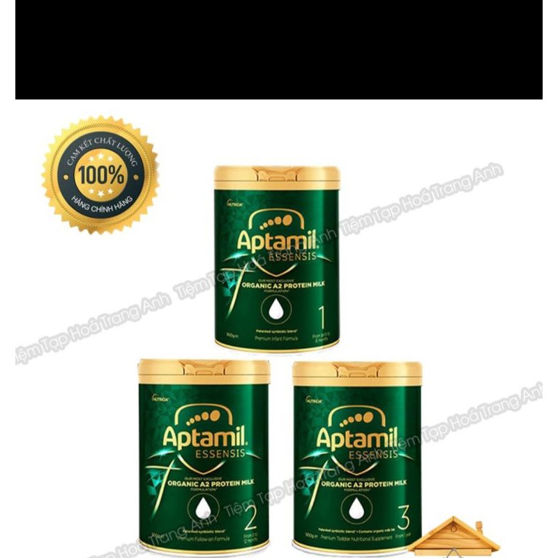 SỮA APTAMIL ESSENSIS ORGANIC A2 ĐỦ SỐ 1❤2❤3❤900G