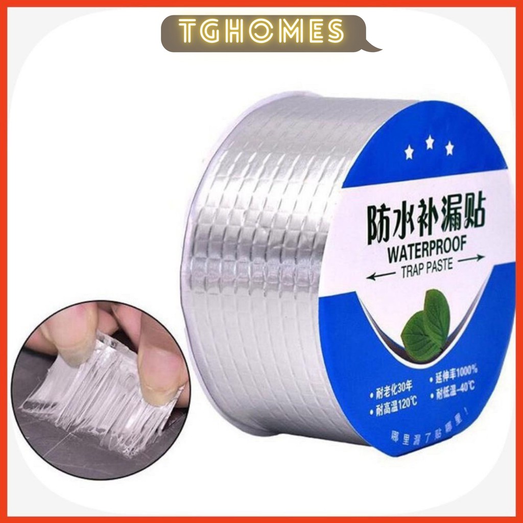 Băng keo chống thấm cách nhiệt cuộn dài 5m bản rộng 5cm sử dụng hiểu quả trên mọi bề mặt mà không bong tróc-GD12