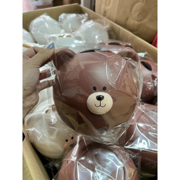 Hộp đựng giấy hình gấu nâu/ trắng, hình lợn siêu cute, Hộp đựng giấy cuộn siêu xinh