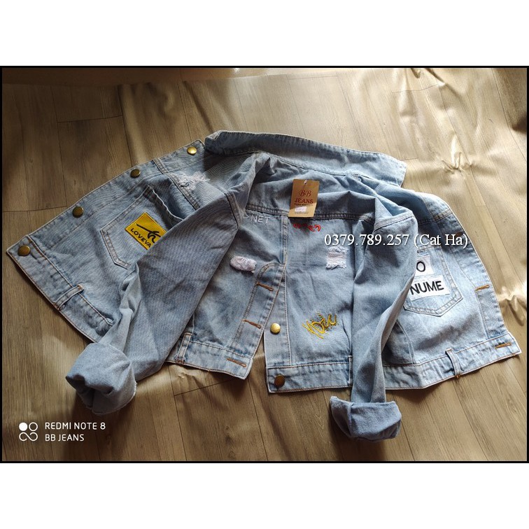 Áo khoác nữ chất jean cao cấp thời trang form dưới 58Kg To number BB39