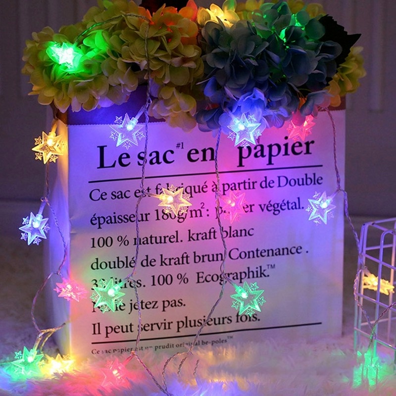 Dây Đèn LED Trang Trí Hình Ngôi Sao/Mặt Trăng 1.5M/3M