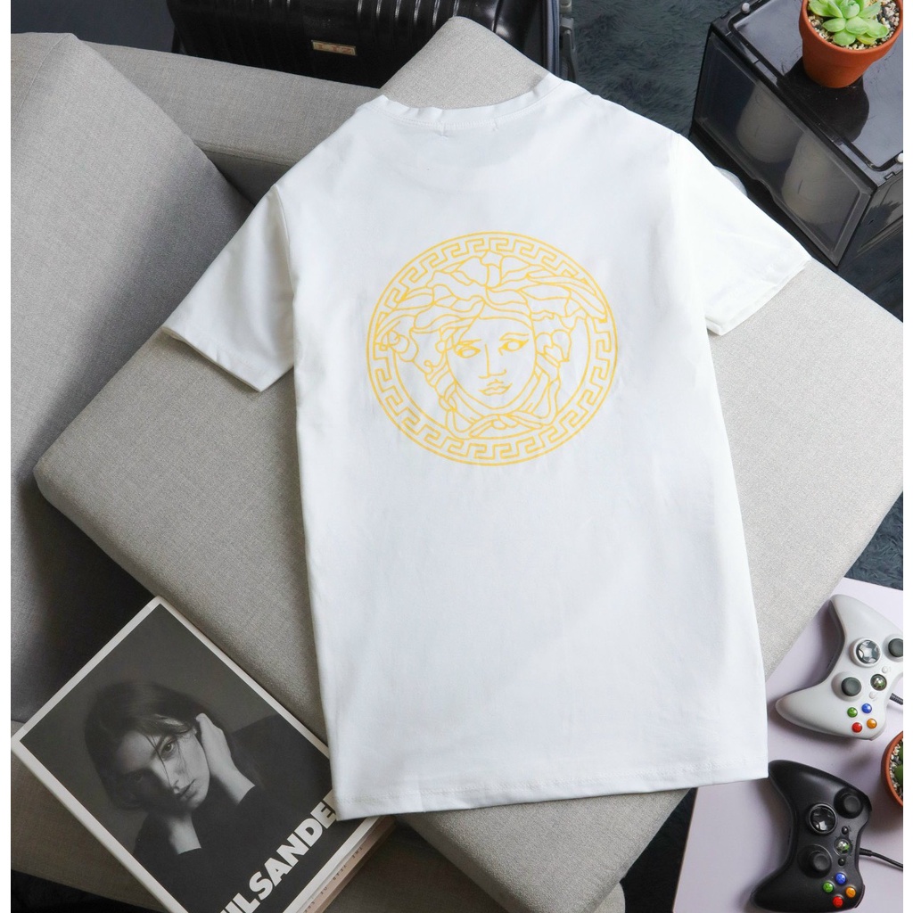 Áo Thun Nam Tay Ngắn OBOKFASHION, Áo Phông Nam Cổ Tròn Chất Thun Lạnh Màu Trắng- Đen-Vàng  ACT15