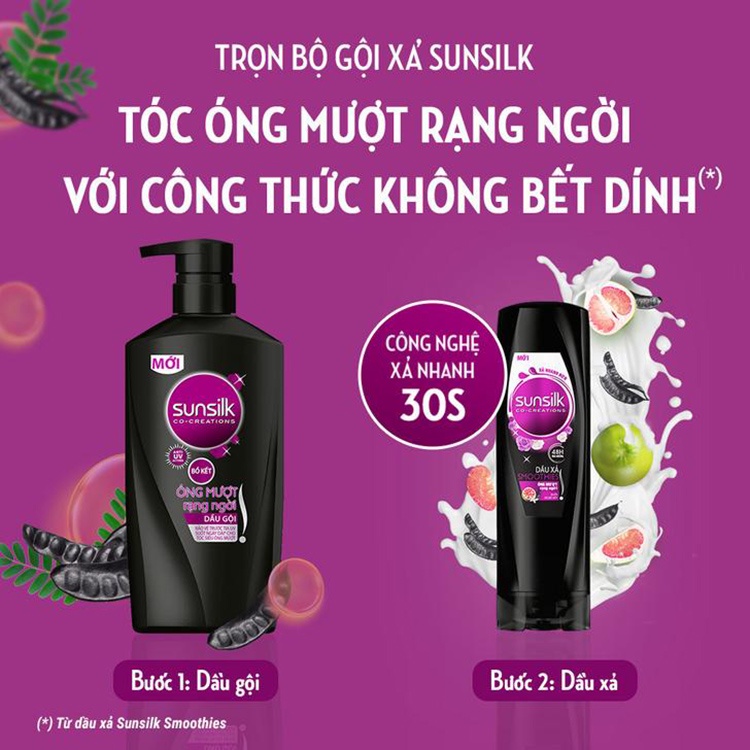 Dầu gội Sunsilk Mềm Mượt & Óng Mượt Chai 900G - 1.4KG