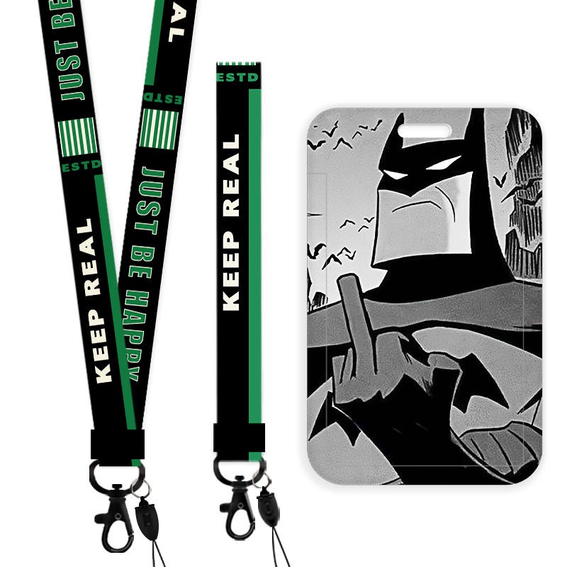 Túi Đựng Thẻ Tên Họa Tiết Batman Vui Nhộn Sáng Tạo Ốp