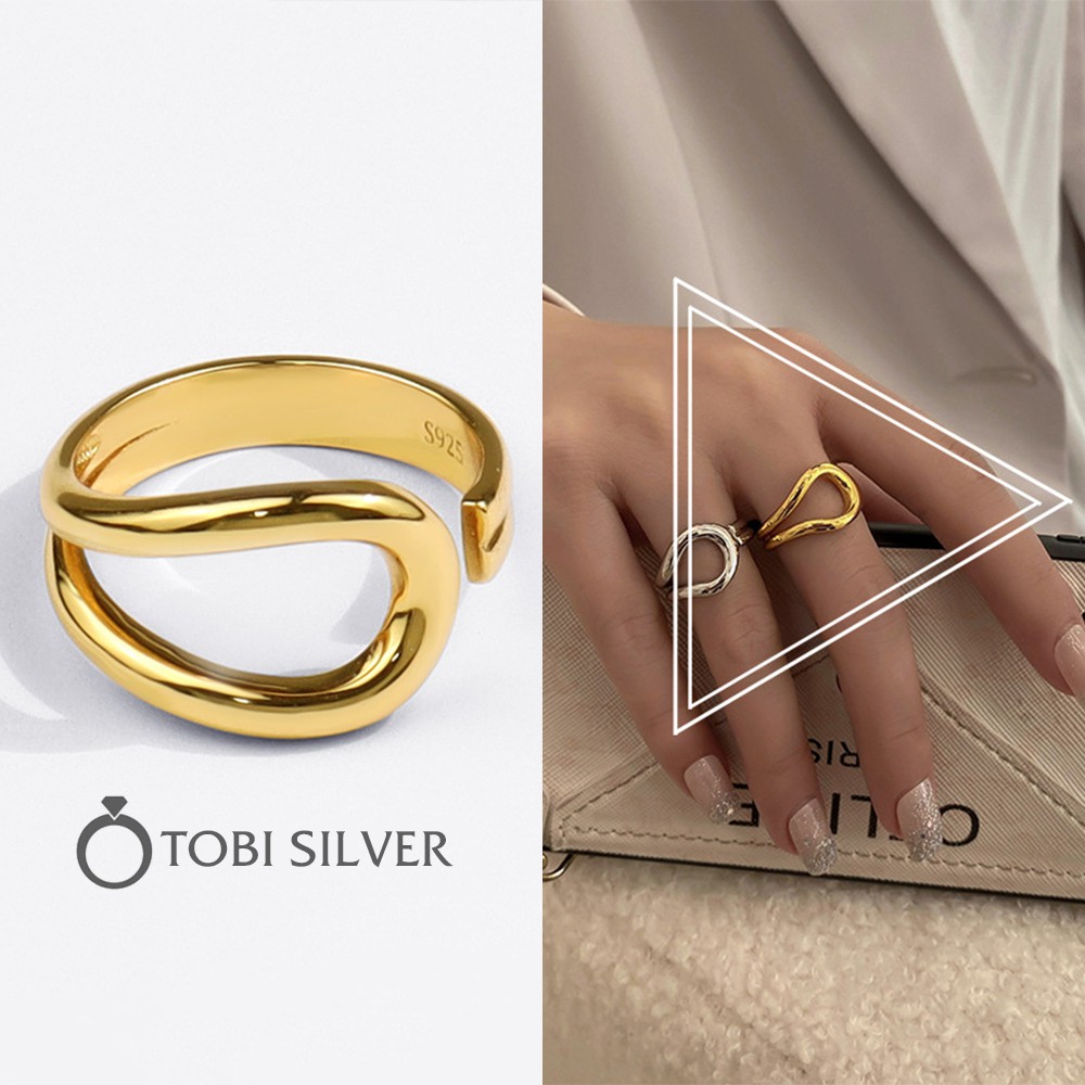 Nhẫn Bạc Nữ TOBI SILVER Freesize 02 Lớp Phong Cách Châu Âu Cao Cấp N43