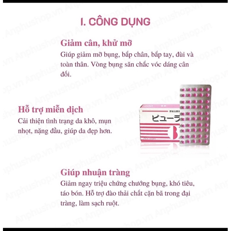 Vỉ 50 viên nhuan tràng Kokando  Nhật Bản