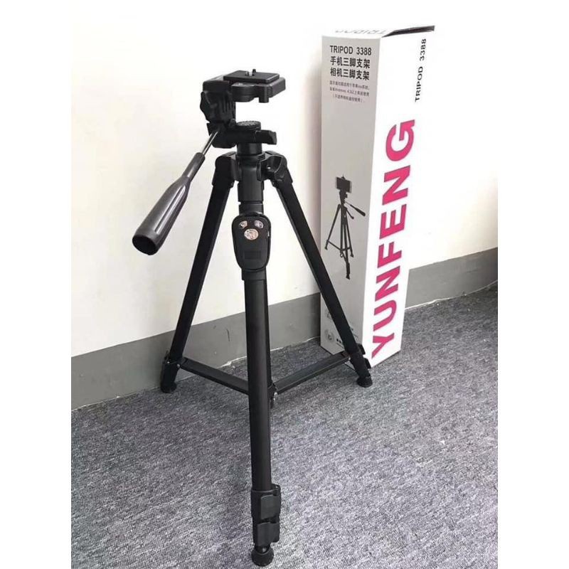 Gậy Chụp Ảnh 3 Chân Tripod 3388 Tích Hợp Bluetooth, Cây Livestream Chụp Ảnh Tự Sướng Xoay 360 Độ. Thiết Kế Tiện Lợi.