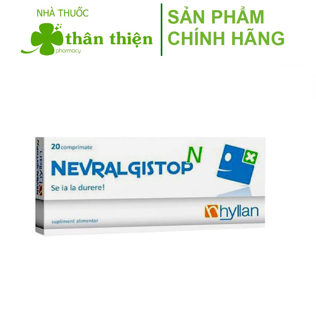 NEVARALGISTOP N – Viên uống hỗ trợ giảm đau cơ, đau đầu, đau dây thần kinh tọa (Hộp 20 viên)