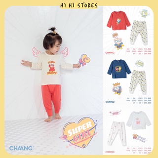 CHAANG Bộ dài cúc vai hero nhiều màu cho bé SS2021D08