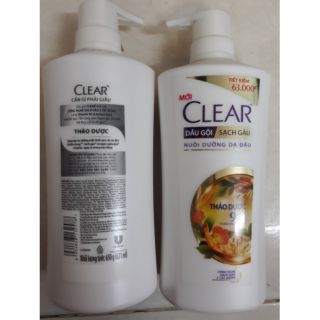 Dầu gội clear thảo dược 650g