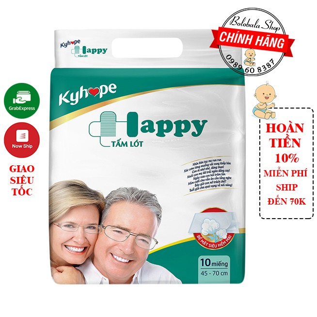 Tấm lót Kyhope Happy người già Size M/L 10 Miếng