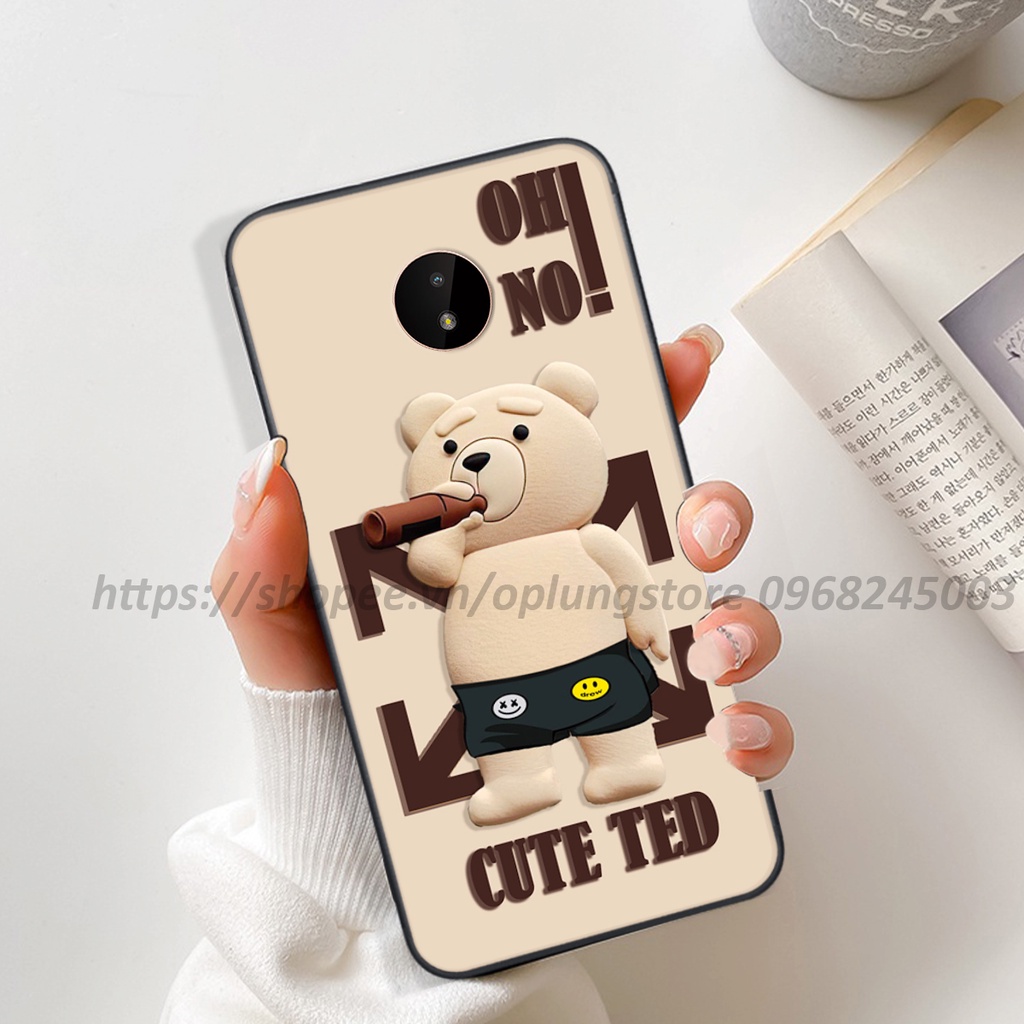 Ốp lưng Nokia C20 / C30 / Nokia 3.4 in hình 3D gấu cute cool ngầu giả nổi.