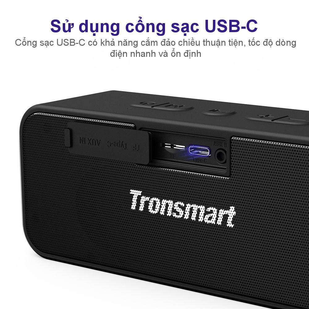 Loa Bluetooth 5.0 ngoài trời chống thấm nước IPX7 20W chơi nhạc lên tới 24 giờ Tronsmart Element T2 Plus