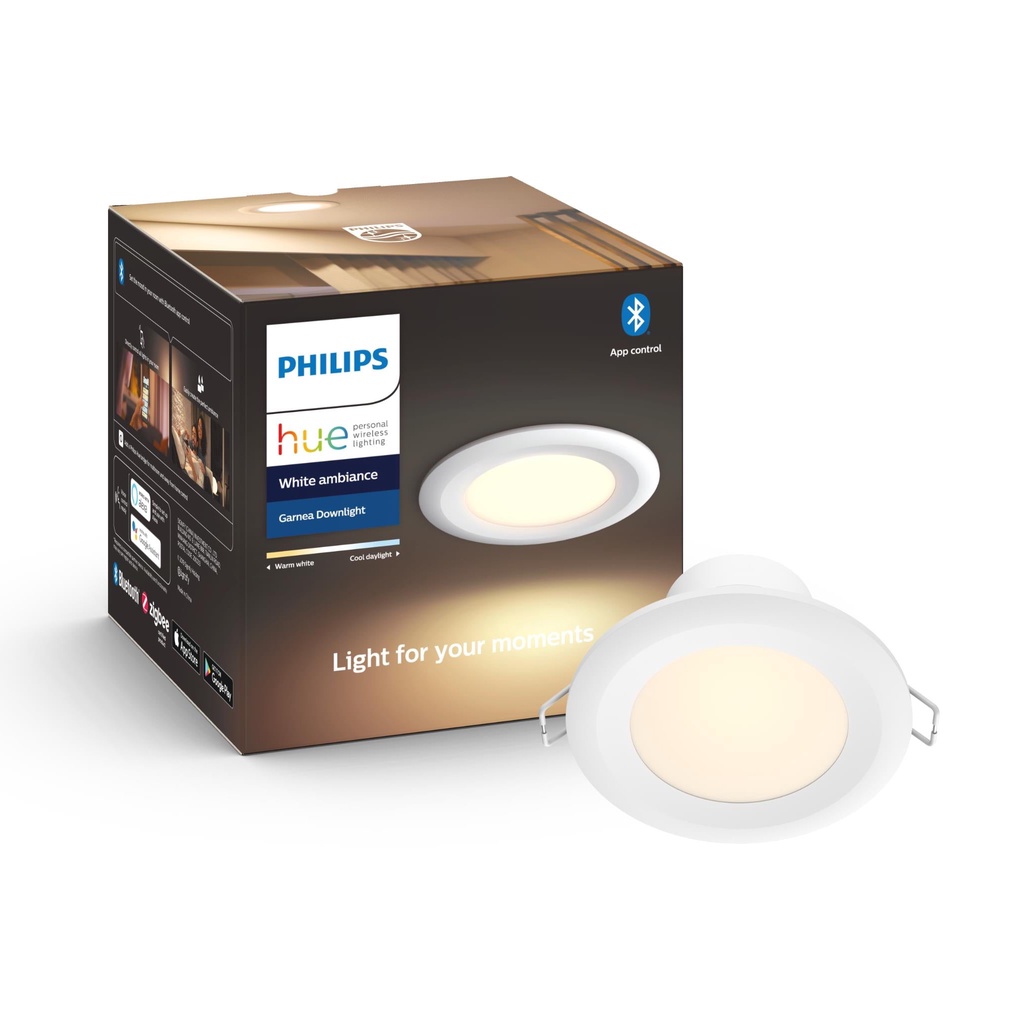 Philips Hue Garnea Downlight – Đèn LED âm trần thông minh