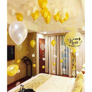 Combo 100 bóng màu bạc và màu vàng đồng