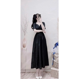 ĐẦM MIDI NƠ VAI BIG SIZE