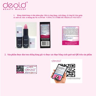 Son Lì Bền Màu Siêu Mịn Deold 3.8g