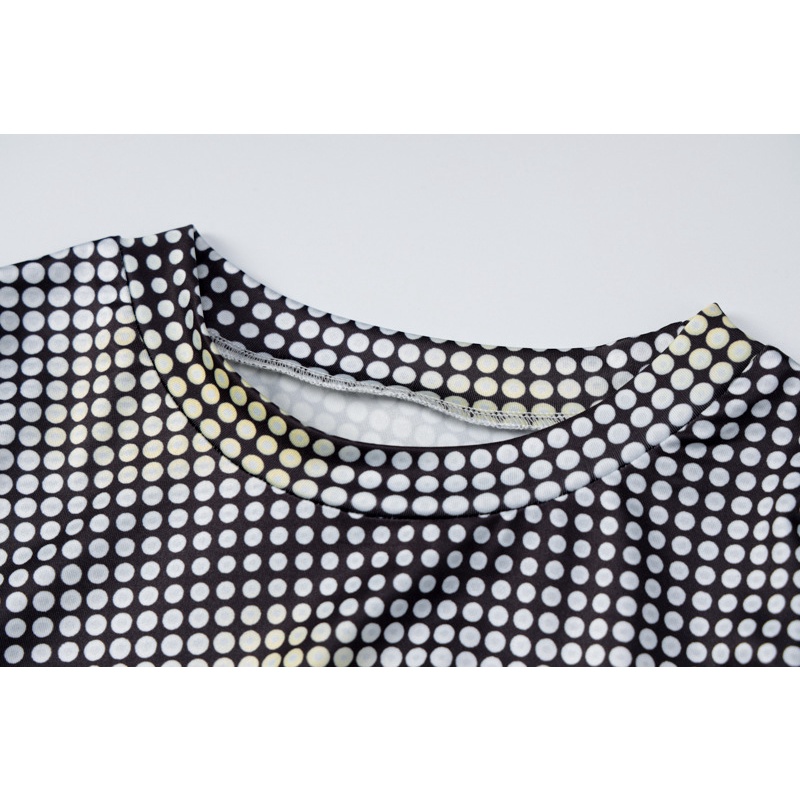 Áo Thun Nữ Tay Dài Chấm Bi Thời Trang Trẻ Trung