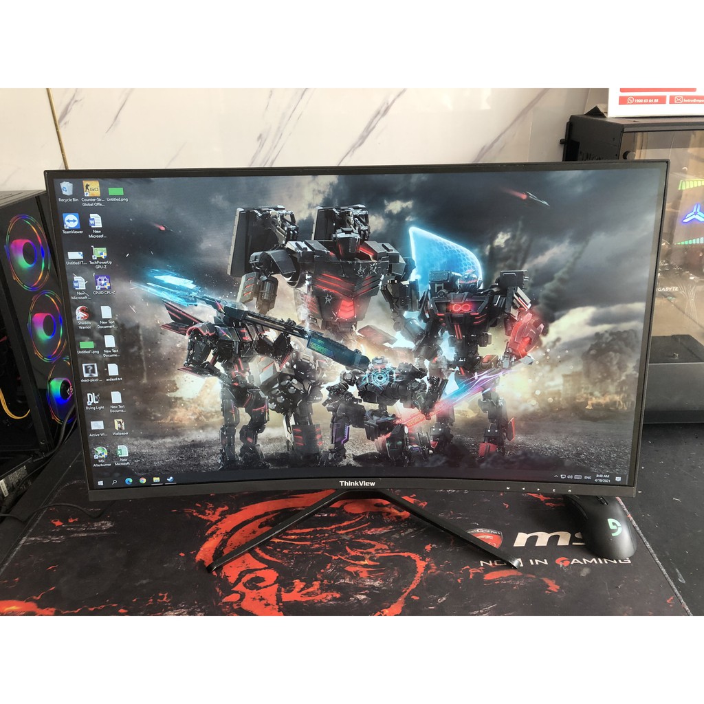Màn hình LCD 27'' ThinkView CA27 FHD/ 75Hz Gaming Monitor Cong | BigBuy360 - bigbuy360.vn