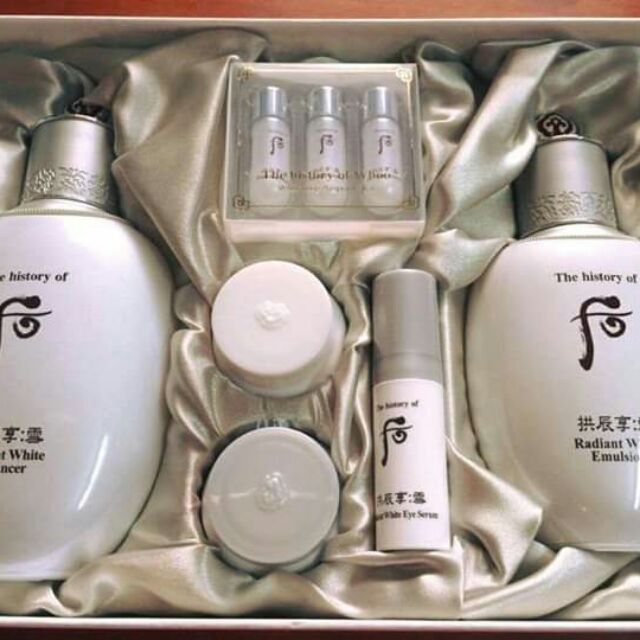 Set dưỡng trắng da who