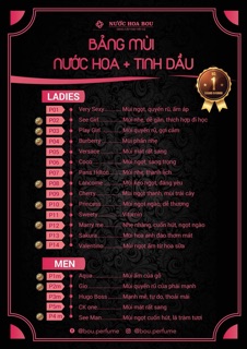 Tinh dầu nước hoa Bòu perfume