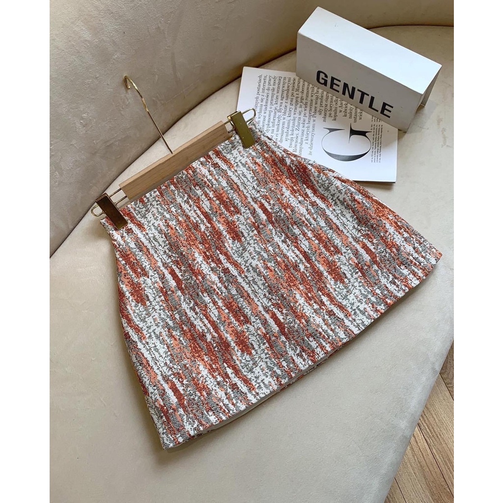 ZUKY CLOTHING - Chân váy chữ A chất liệu Bố gấm phù hợp đi tiệc đi chơi