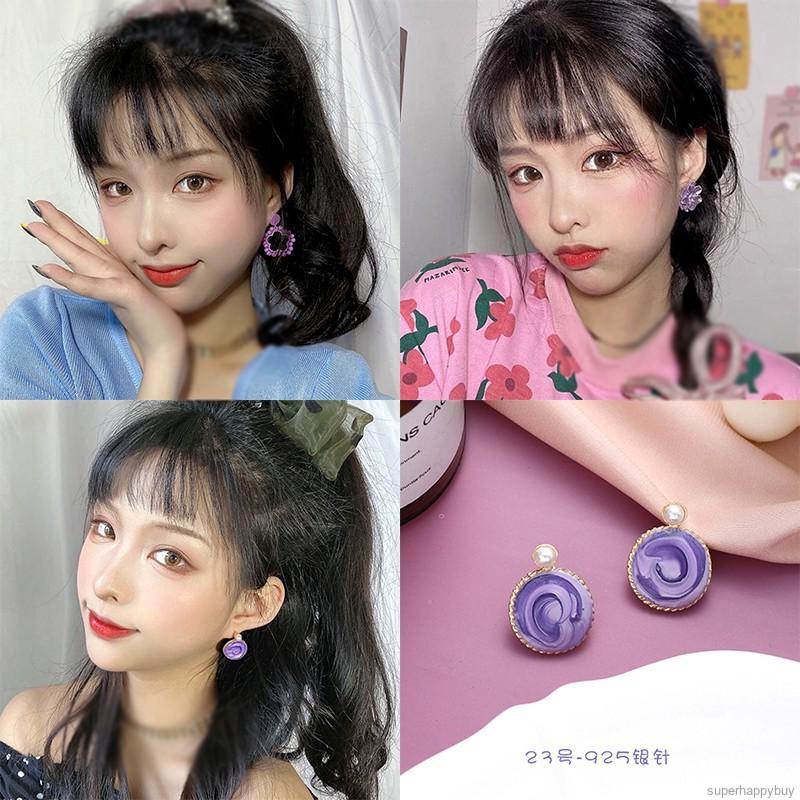 Bông Tai Hoa Đính Ngọc Trai Giả Xinh Xắn Cho Nữ