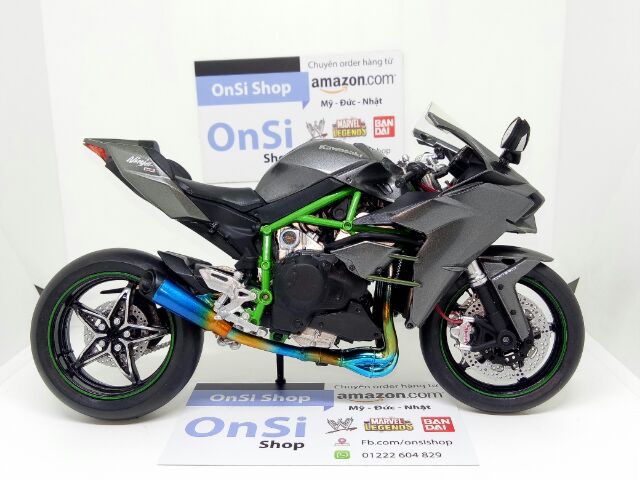 KAWASAKI NINJA H2 1/12 MÔ HÌNH XE AUTOMAXX JOYCITY ĐỘ SC