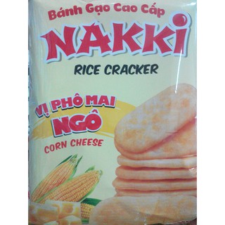 nakaki bánh gạo cao cấp vị phô mai ngô 118g