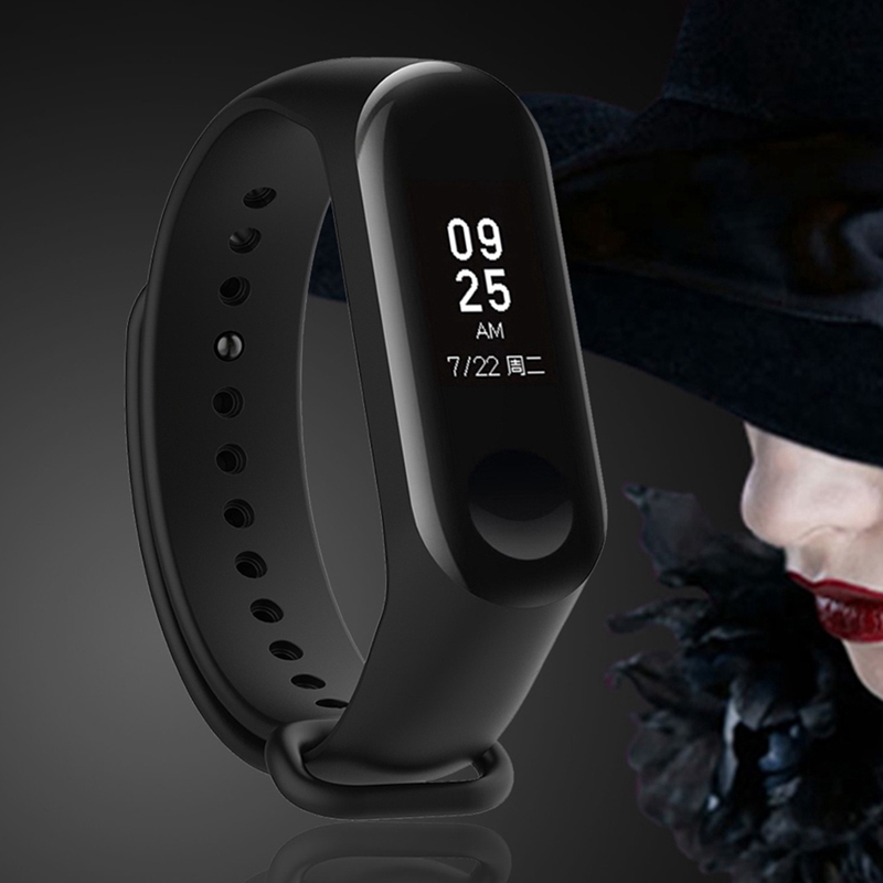 Dây Đeo Silicone Cho Đồng Hồ Thông Minh Xiaomi Mi Band 3 Miband 3