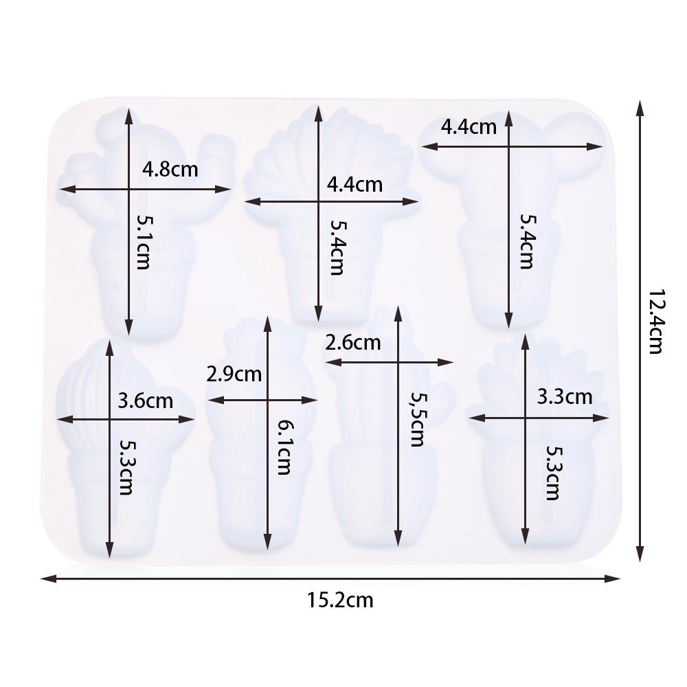 Khuôn Silicone Hình Cây Xương Rồng Dùng Làm Trang Sức DIY