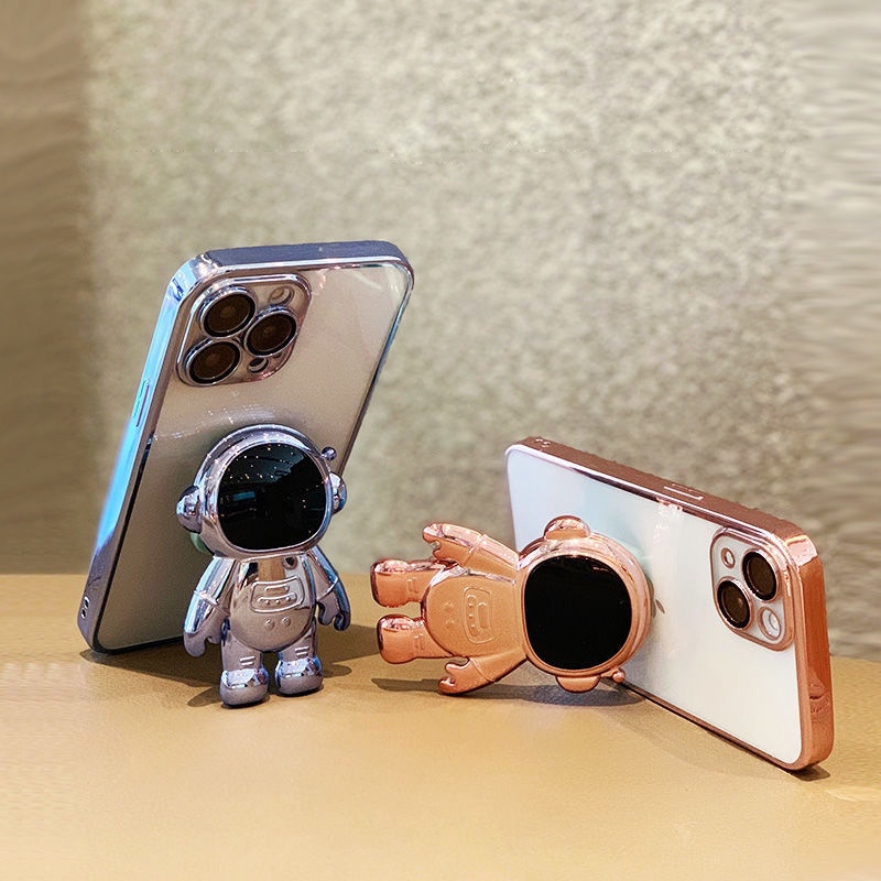 Ốp lưng iphone kèm giá đỡ điện thoại phi hành gia có len bảo vệ camera 7plus/8plus/x/xs/11/12/13/pro/max/plus/promax
